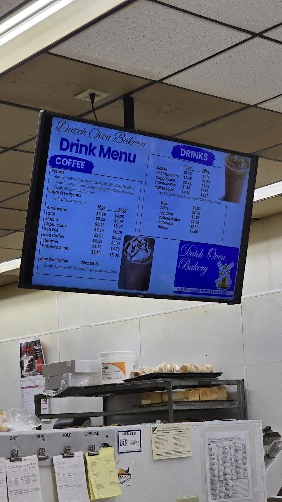 Dutch Oven Bakery & Coffee Shop Menu image 2
